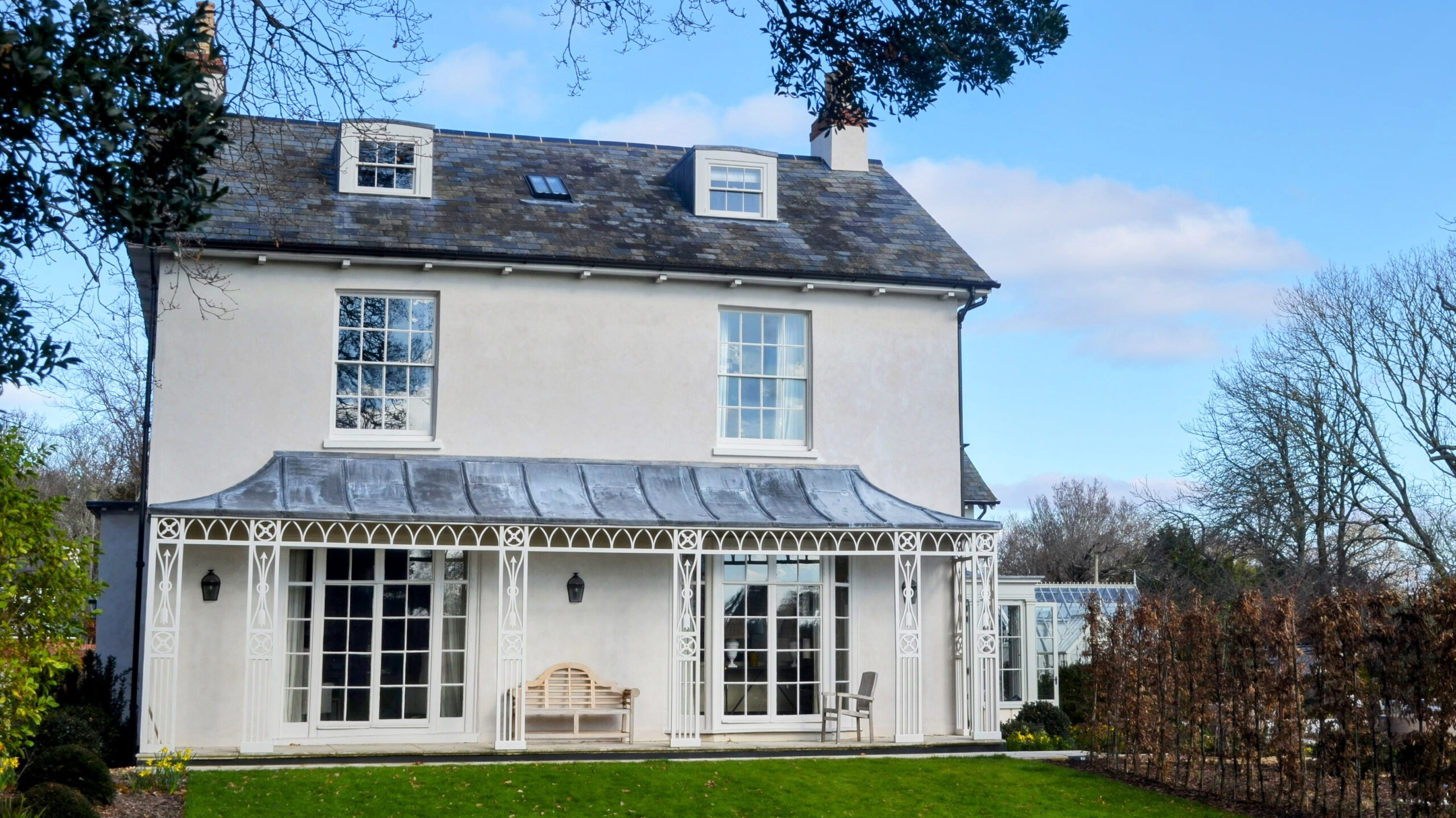 A restored Georgian-style home