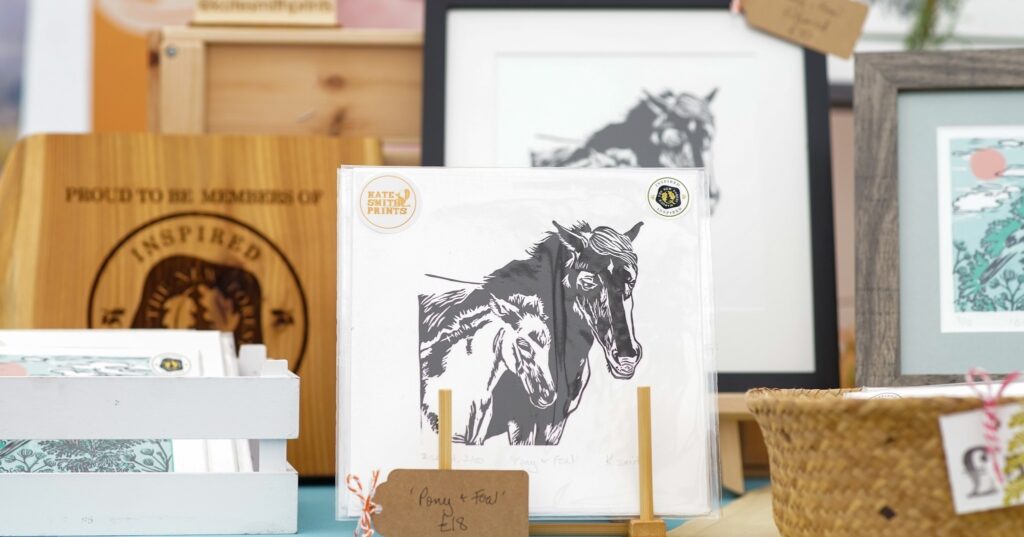 pony and foal art print