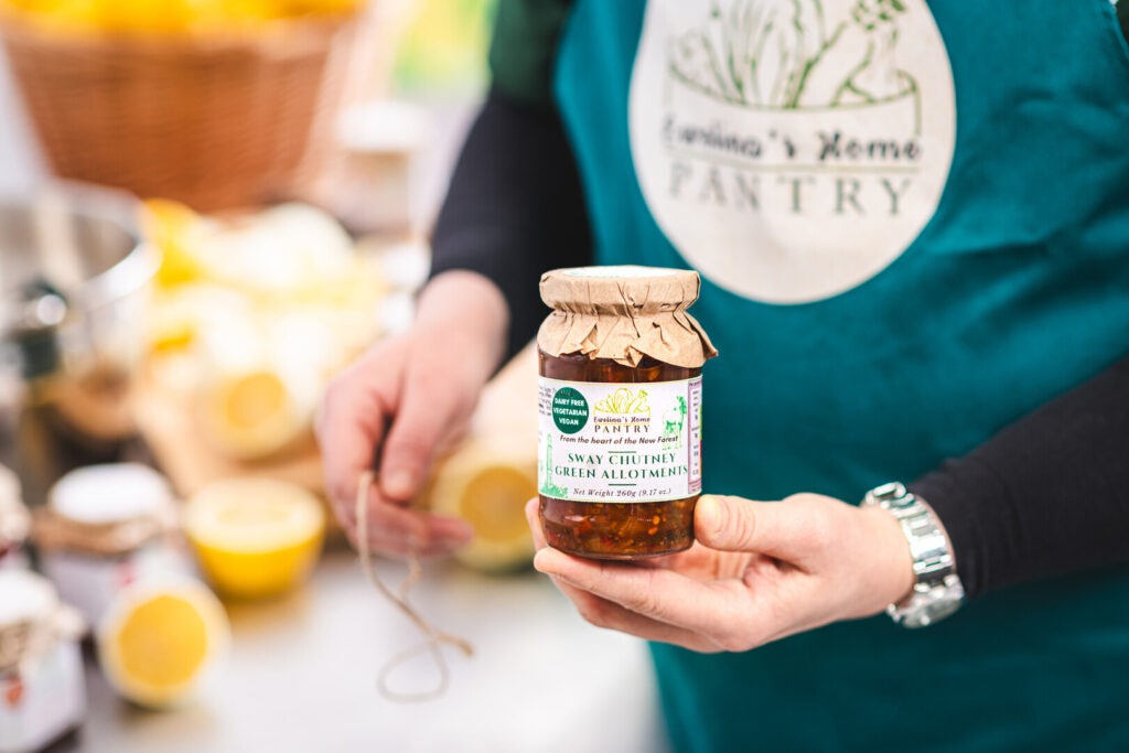 Jar of New Forest chutney