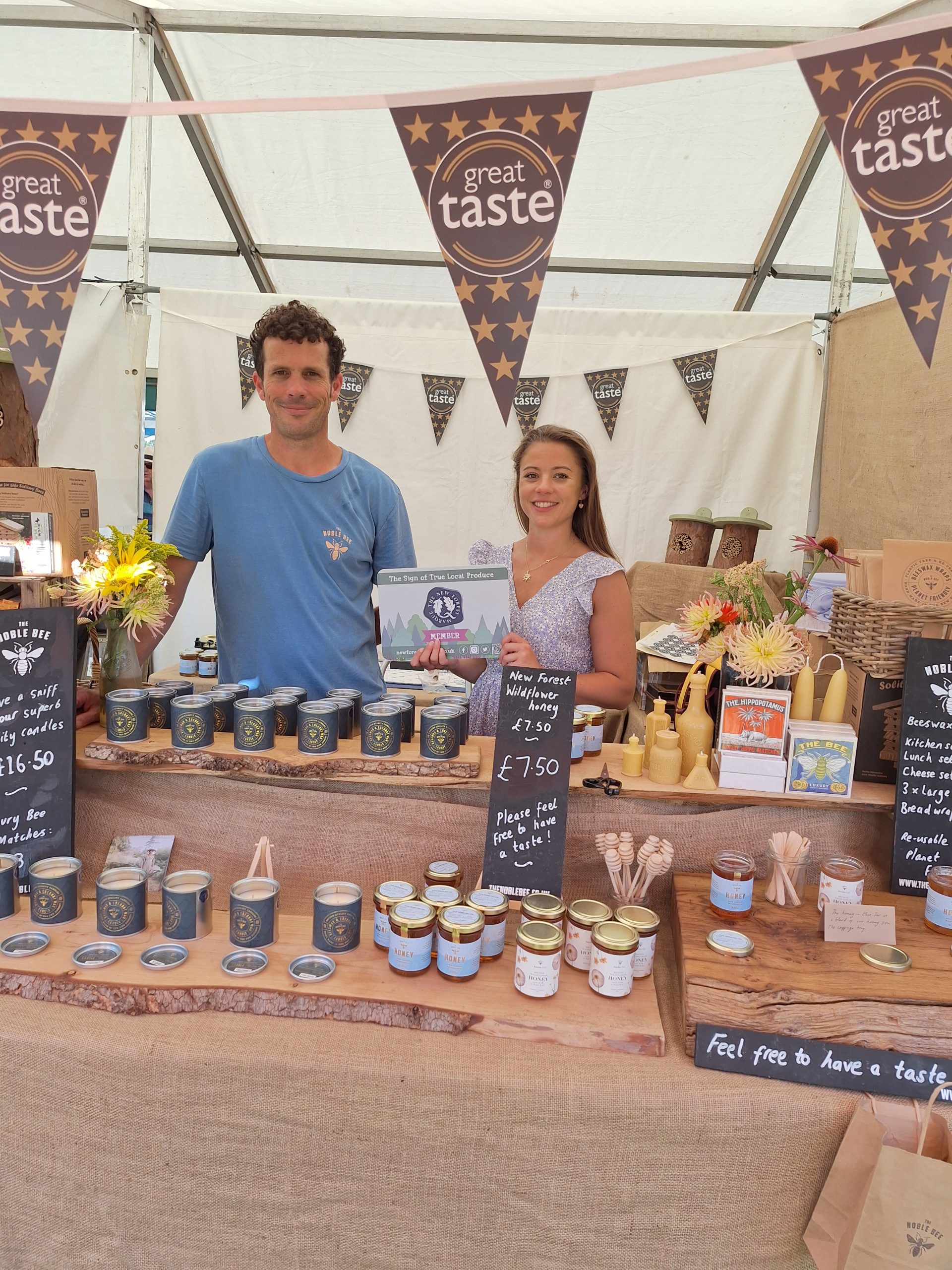 The Nobel Bee stall at the New Forest Show