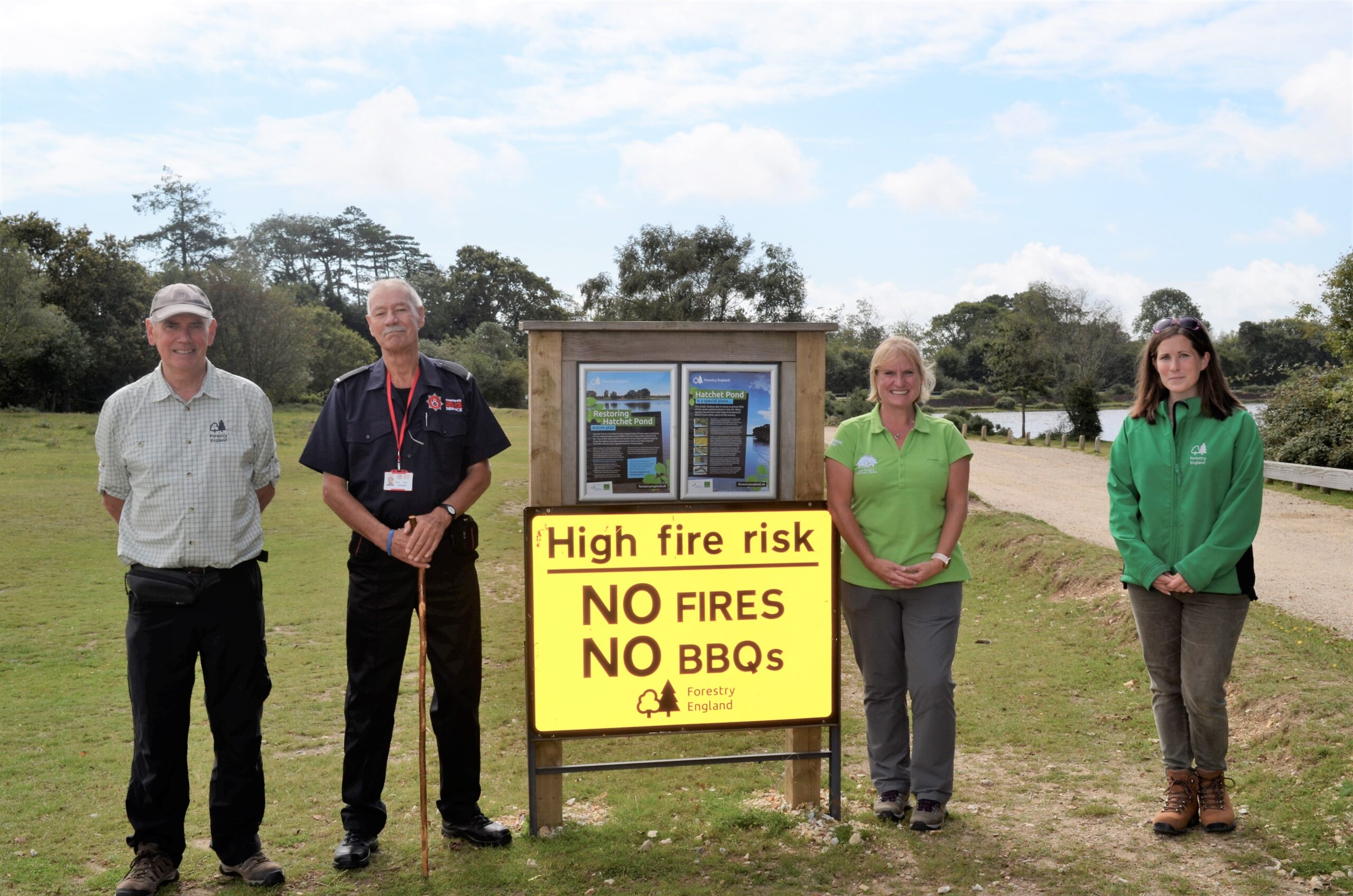 NPA, FE and HIFRS team at Hatchet Pond