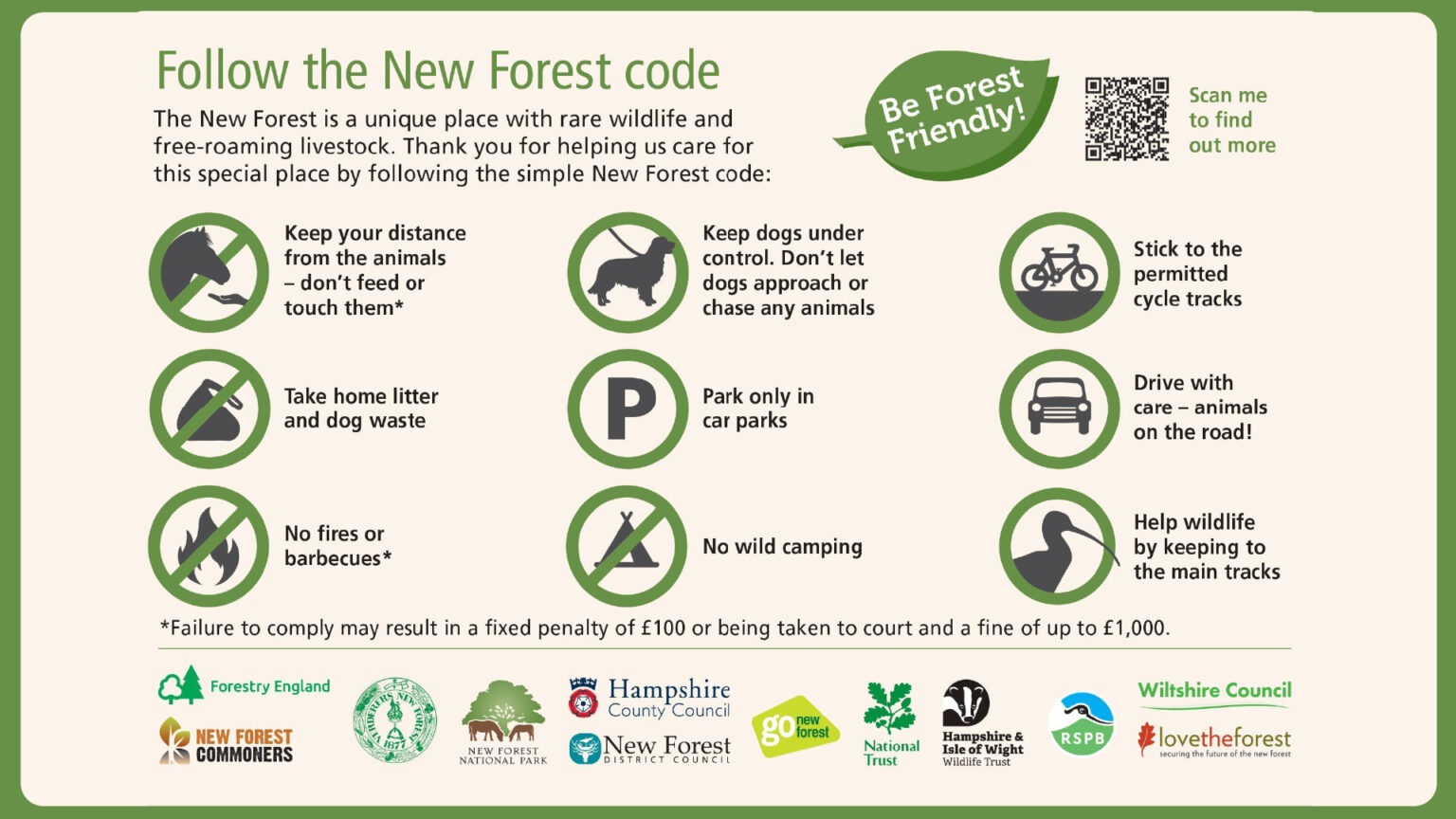 Forest Code Logo The New Forest code - New Forest National Park