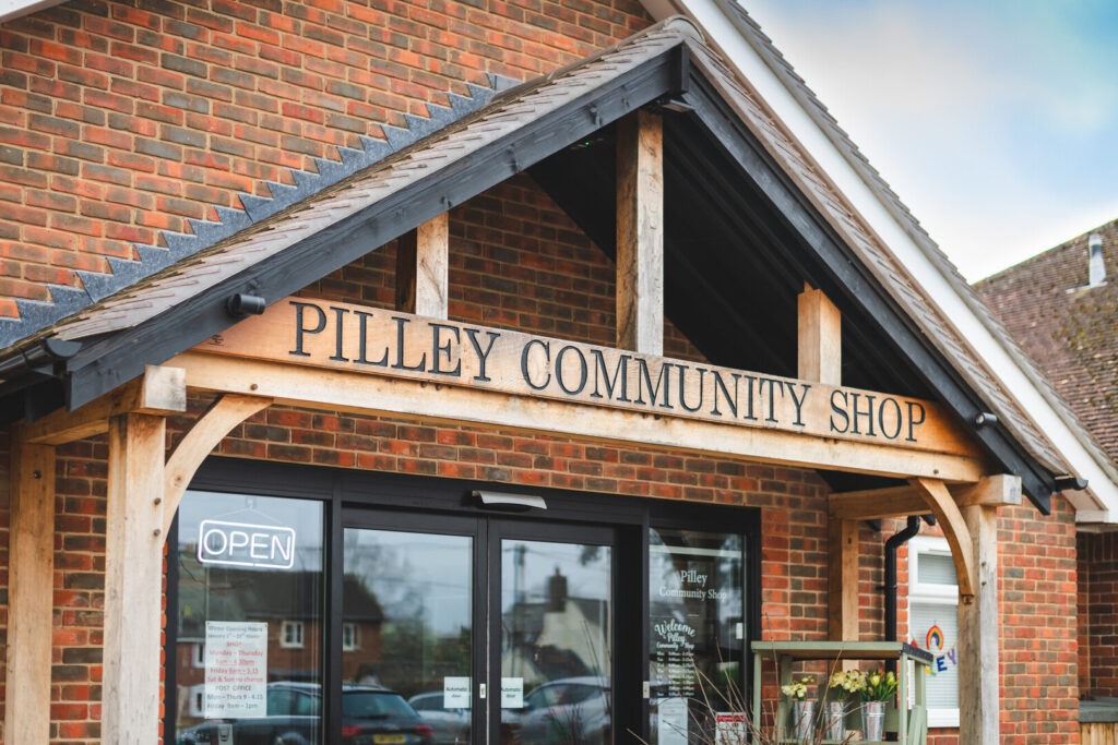 The front of Pilley Community Shop.