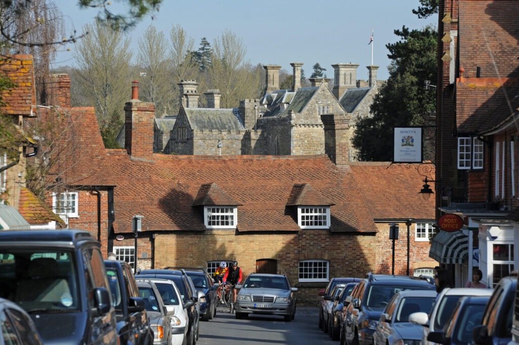 Palace House Beaulieu seen from the high street