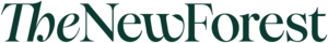 The New Forest destination logo text in dark green