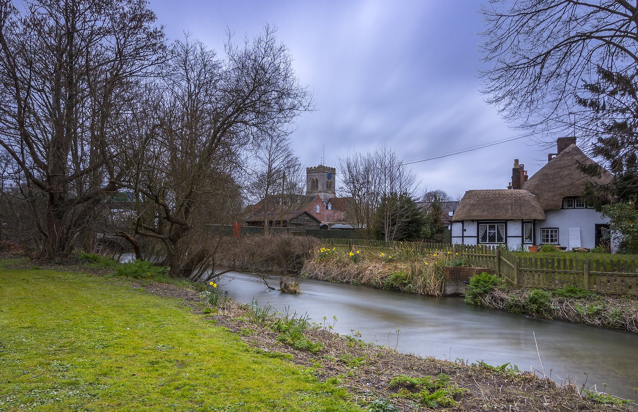 houses by a river